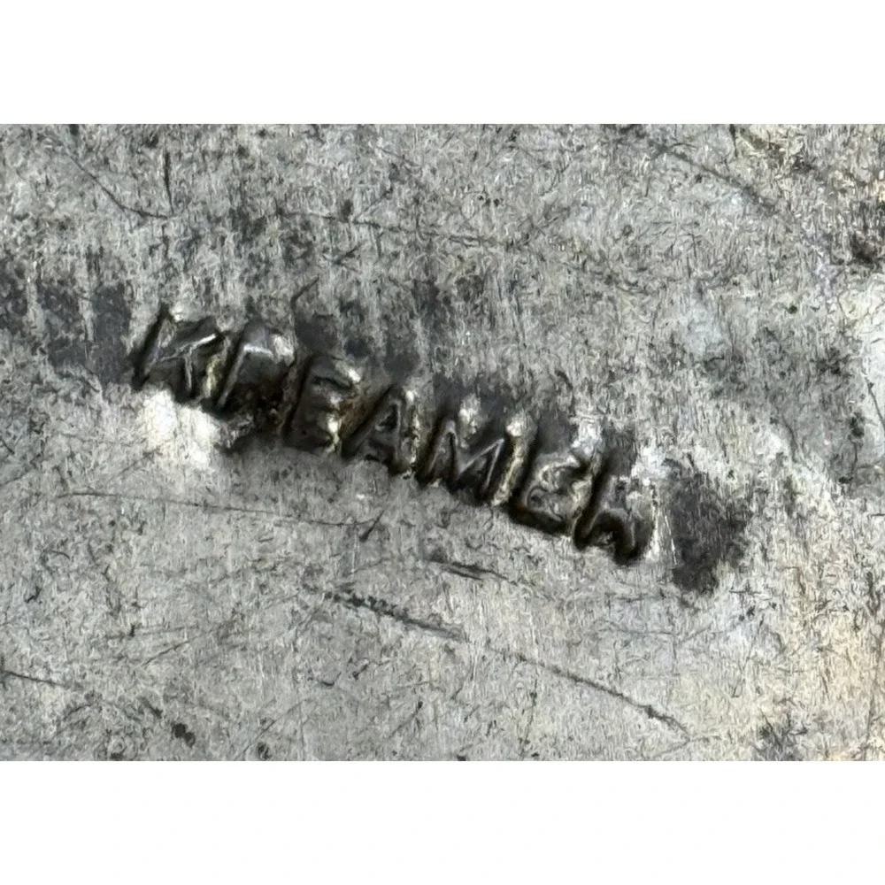 Vingate Antique German August‎ Kreamer Tin Metal Cake Pan Jello mold 1930's